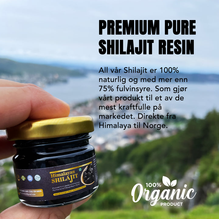 Pure Shilajit Resin 30g - Rå Pluss